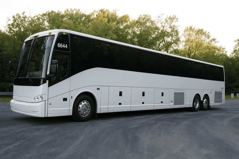 exterior of Miami Beach Coach Bus Service coach bus