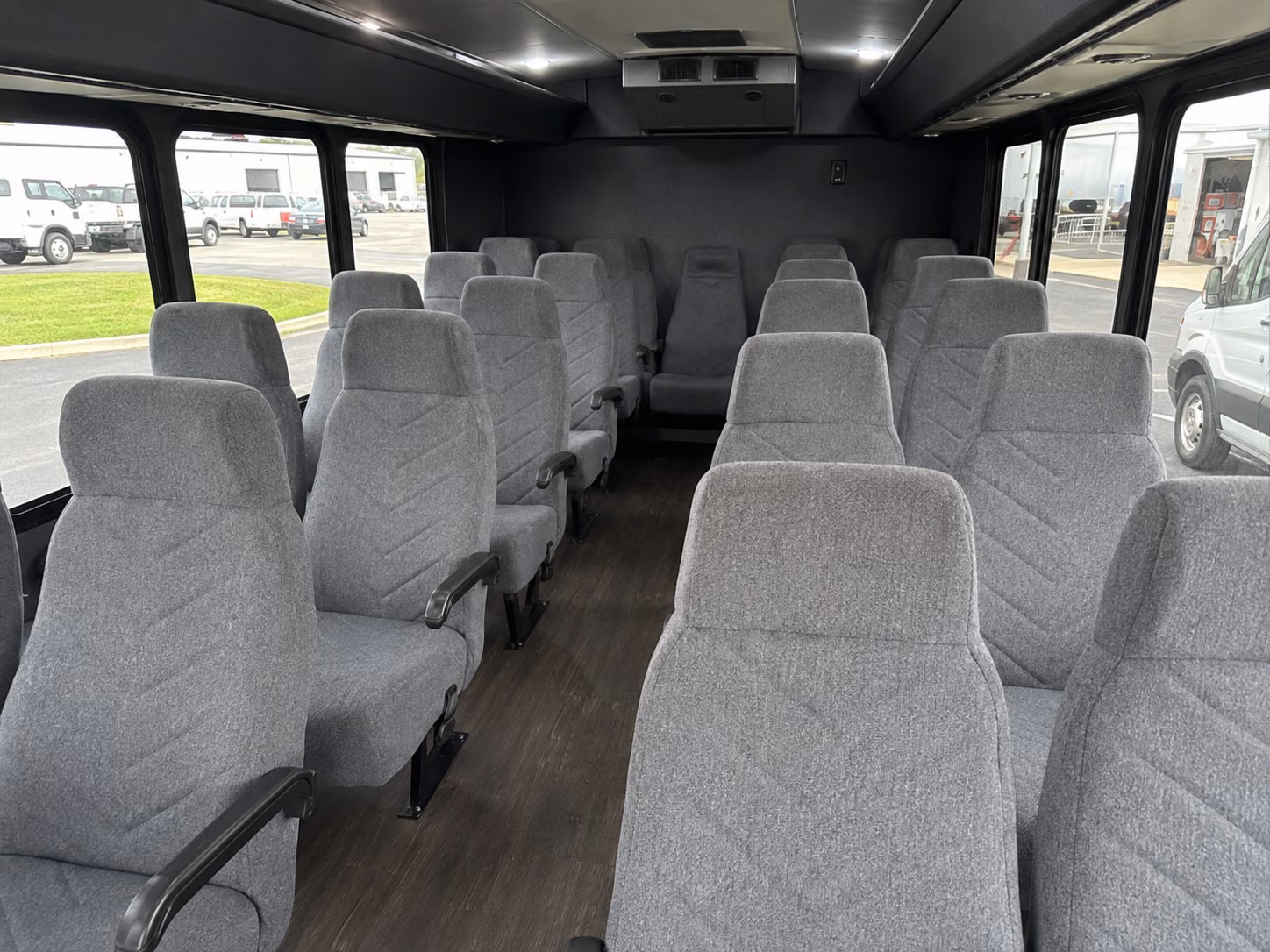 miami beach 18 passenger minibus interior