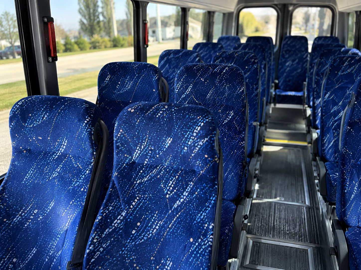miami beach 20 passenger minibus interior