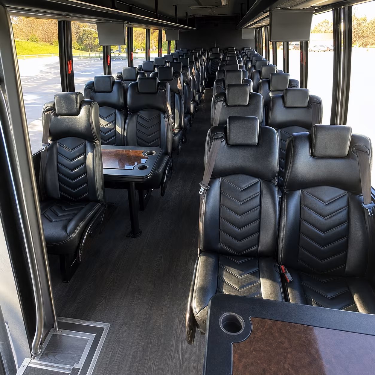 miami beach 35 passenger minibus inside
