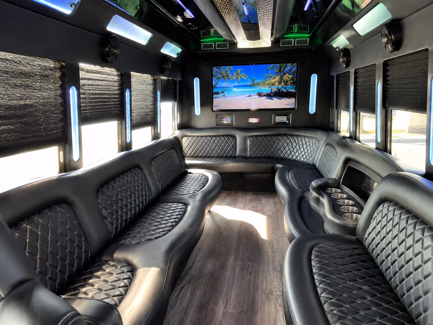 miami beach holiday party bus rental