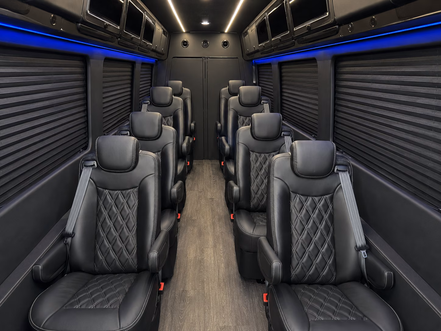 miami beach sprinter van with driver inside