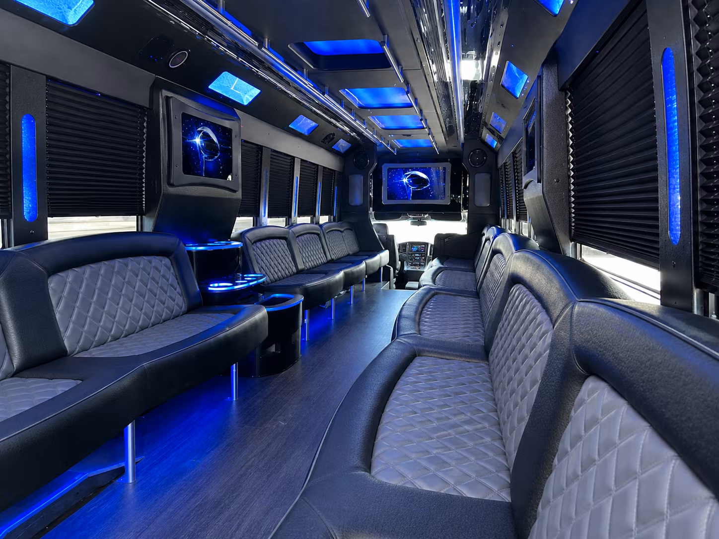 party buses for miami beach wedding parties and bridal squads